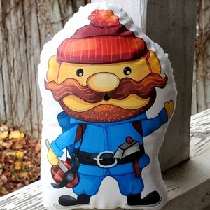 Yukon Cornelius Rudolph the Red Nosed Reindeer Pillow Pal. New.